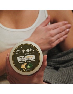 Pearl Lemon body cream with organic olive oil & aloe vera 200ml