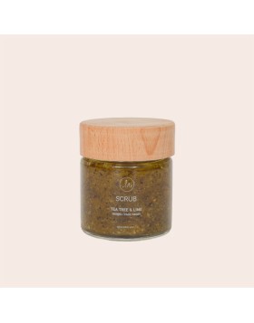 Scrub σώματος με tea tree και lime Χειροποίητο 100ml