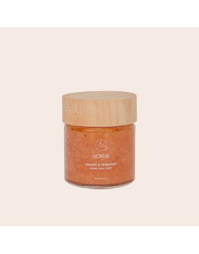 Handmade Body Scrub Orange & Geranium 100ml